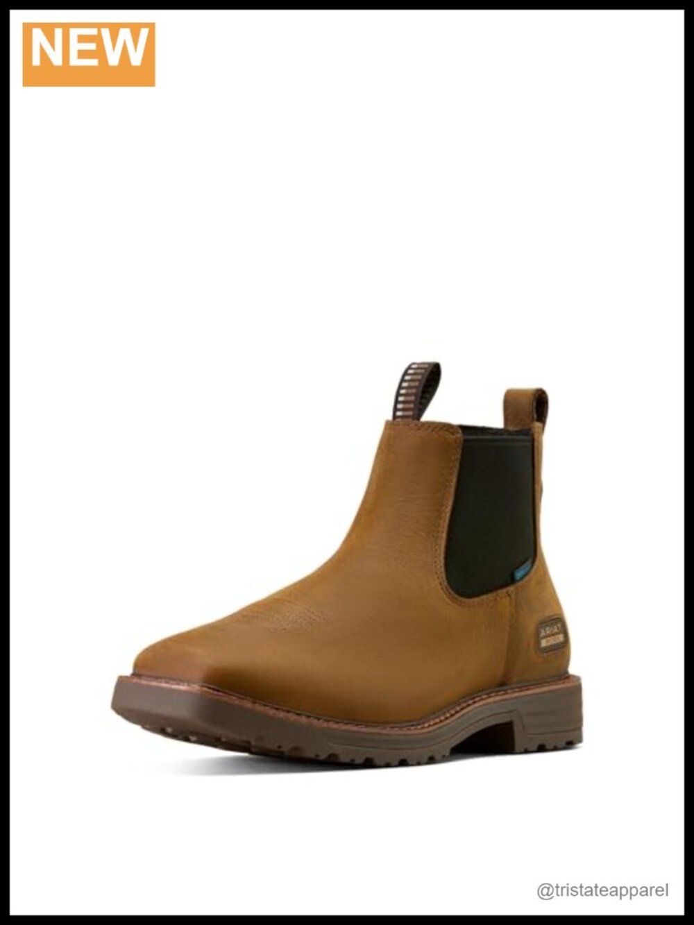 Chelsea Waterproof Work Boot Wide Square Toe Pull-On